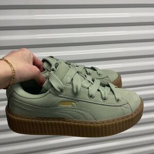 Puma Mint Green Platform Sneakers